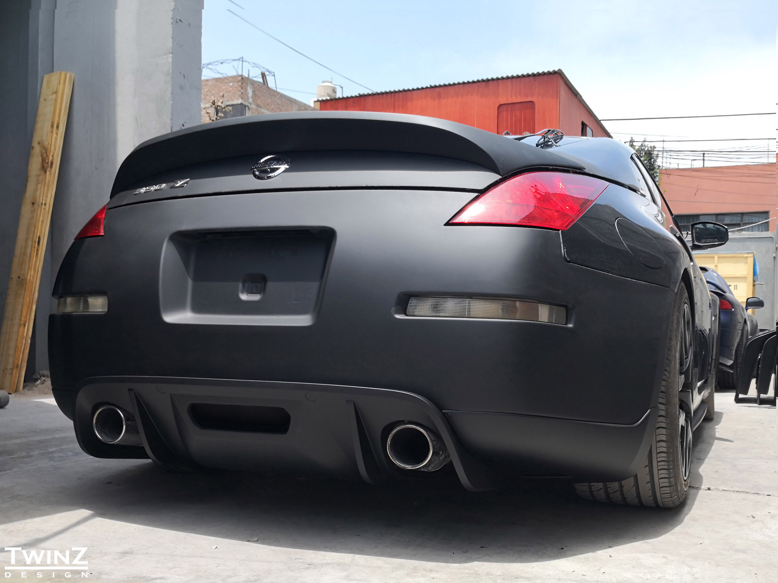 TwinZ 350Z diffuser rear spats wing